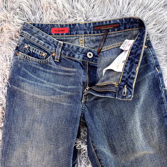 Adriano Goldschmied The Gemini Boot Cut Medium Denim Jeans Womens 28R Cotton - Picture 3 of 8